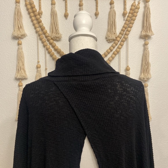 free people beach world traveler turtleneck pull over sweater dolman 3/4 sleeve - Picture 7 of 16